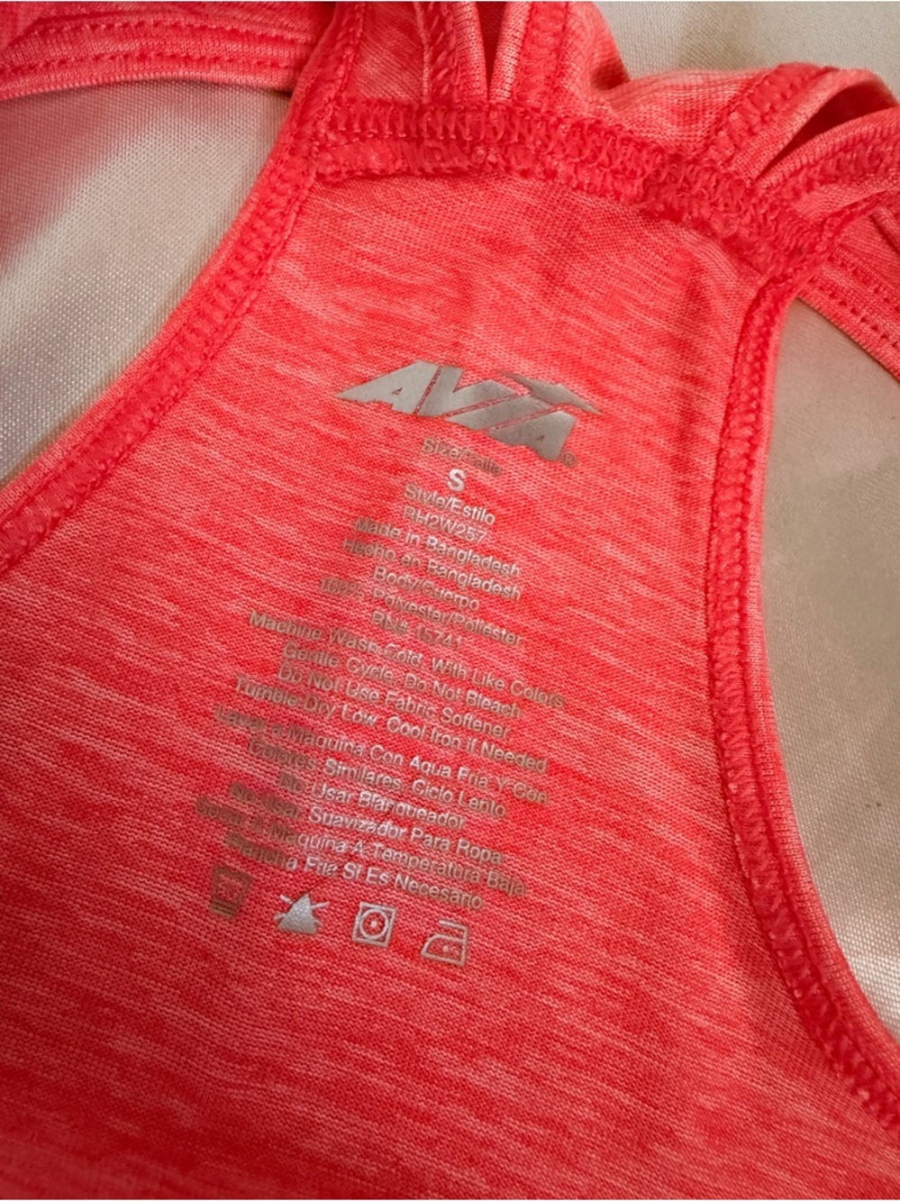Coral Double-Strap Racerback Tank Top - Picture 2 of 5